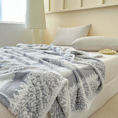 Plush Textured Throw Blanket