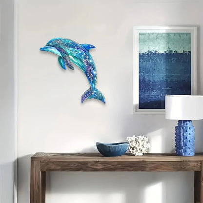 Artistic Dolphin Wall Sculpture Homeandso