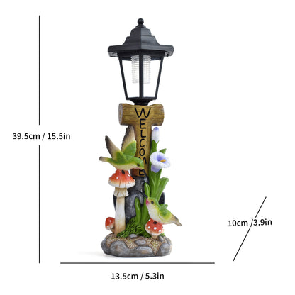 Decorative Frog Lantern Statue Homeandso