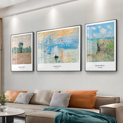 Framed Impressionist Landscape Art Set Homeandso