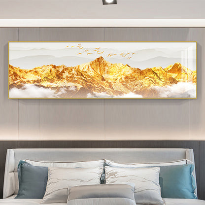 Modern Abstract Mountain Landscape Canvas Art Homeandso