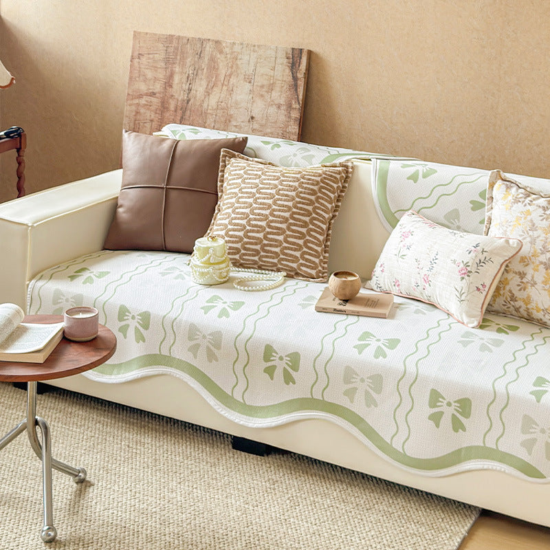 Elegant Floral Design Sofa Cover