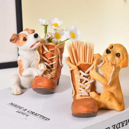 Retro Dog Planter Homeandso