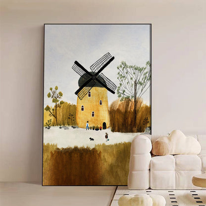Playful Animal Illustration Canvas Wall Art Homeandso