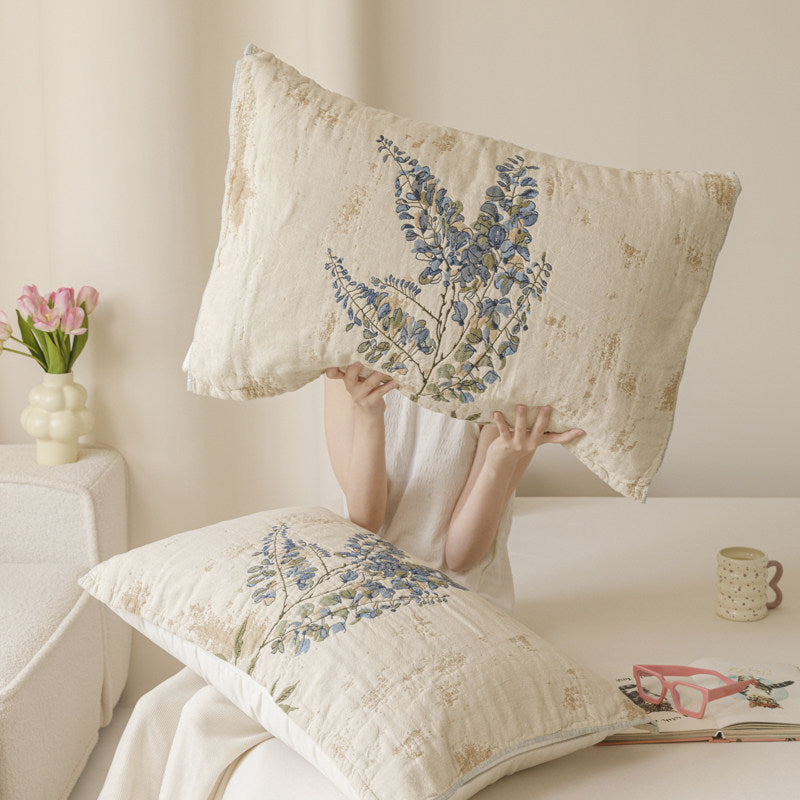 Decorative Decorative Floral Embroidered Throw Pillow Homeandso