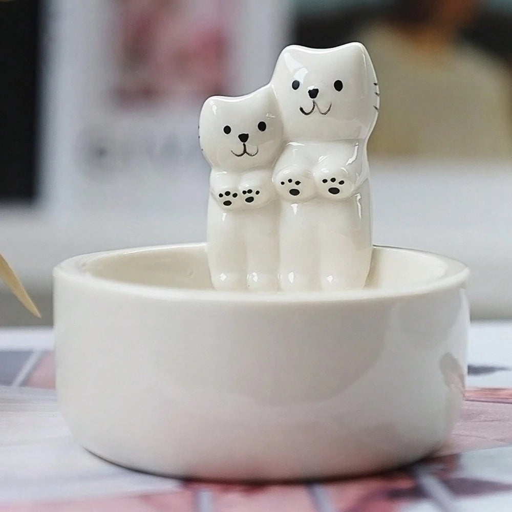 Decorative Ceramic Cat Planter Homeandso