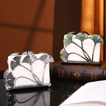 Decorative Ginkgo Leaf Desk Organizer Homeandso