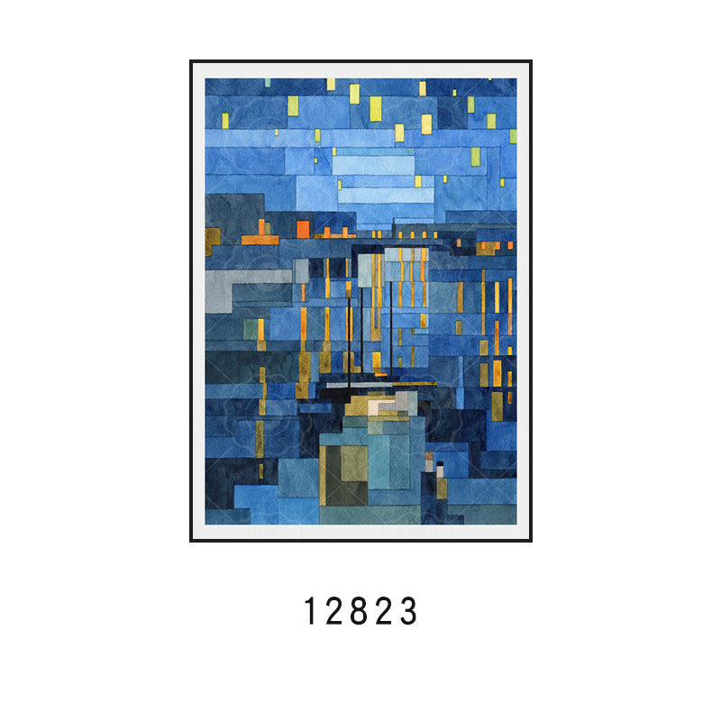 Geometric Abstract Canvas Art Print Homeandso