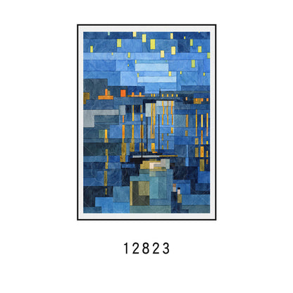 Geometric Abstract Canvas Art Print Homeandso
