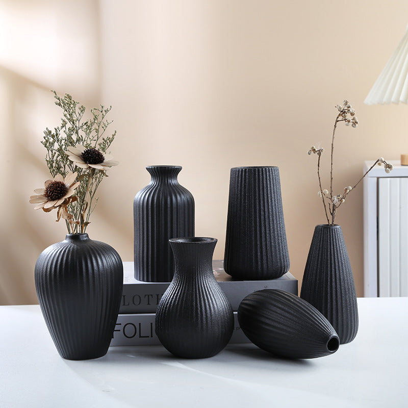 Decorative Textured Ceramic Vase Homeandso