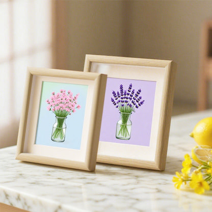 Decorative Floral Illustration Picture Frame