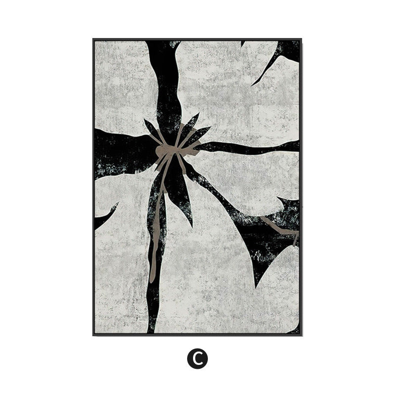 Abstract Floral Canvas Art Print Homeandso