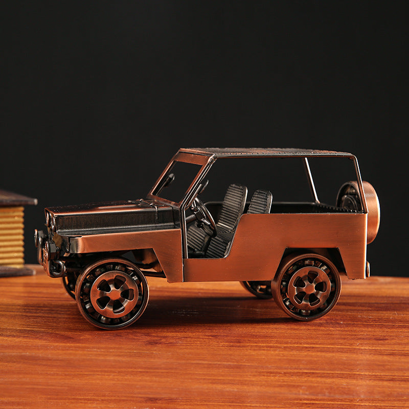 Decorative Metal Jeep Model Homeandso