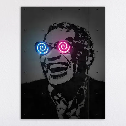 Neon Illumination Street Art Print Homeandso