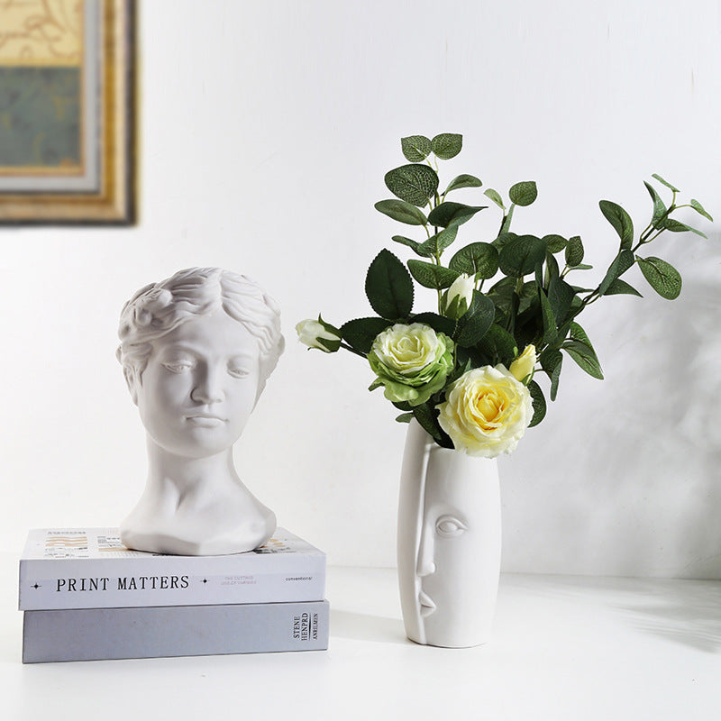 Decorative Ceramic Head Planter Homeandso