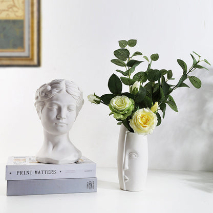Decorative Ceramic Head Planter Homeandso