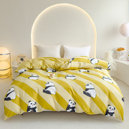 Playful Heart Pattern Duvet Cover Set Homeandso