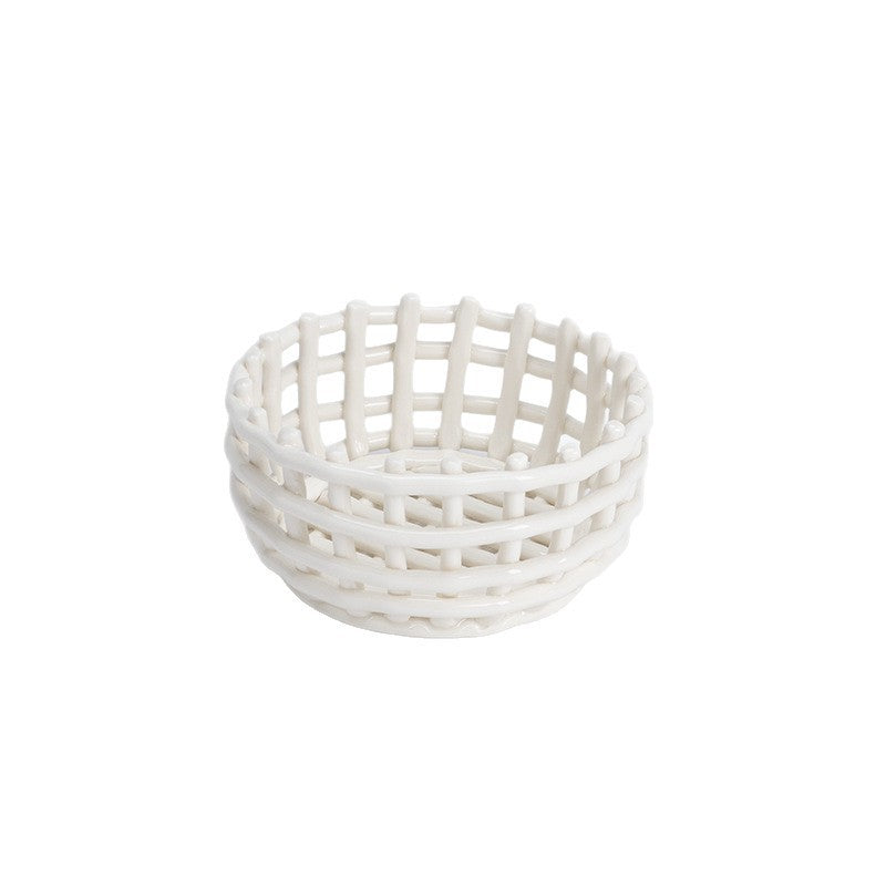 Decorative Woven Storage Bowl Homeandso