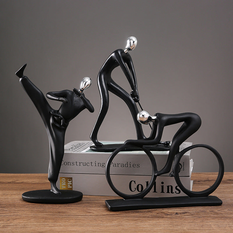 Decorative Tennis Player Figurine Homeandso