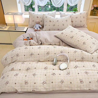 Playful Cartoon-Themed Bedcover Set
