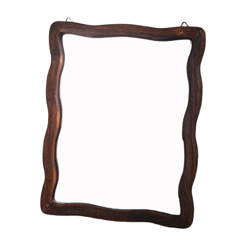 Rustic Wooden Frame Decorative Mirror Homeandso