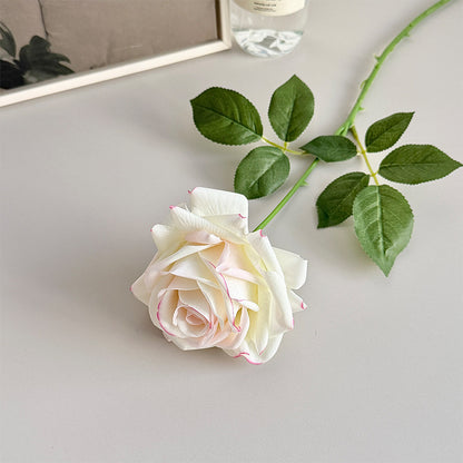 Realistic Silk Rose Stem for Home Decor