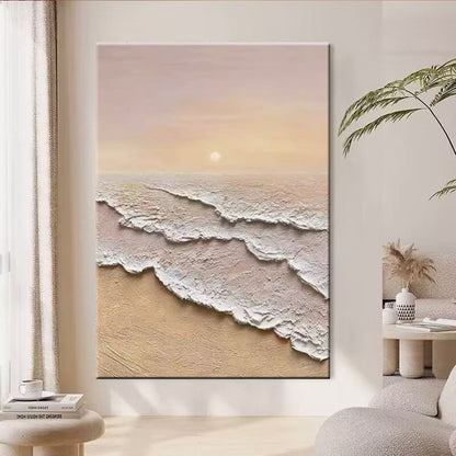Three-Dimensional Textured Seascape Wall Art Homeandso