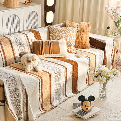 Cozy Textured Knit Throw Blanket
