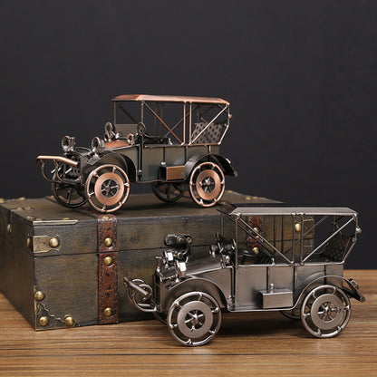 Vintage-Inspired Metal Classic Car Model Homeandso