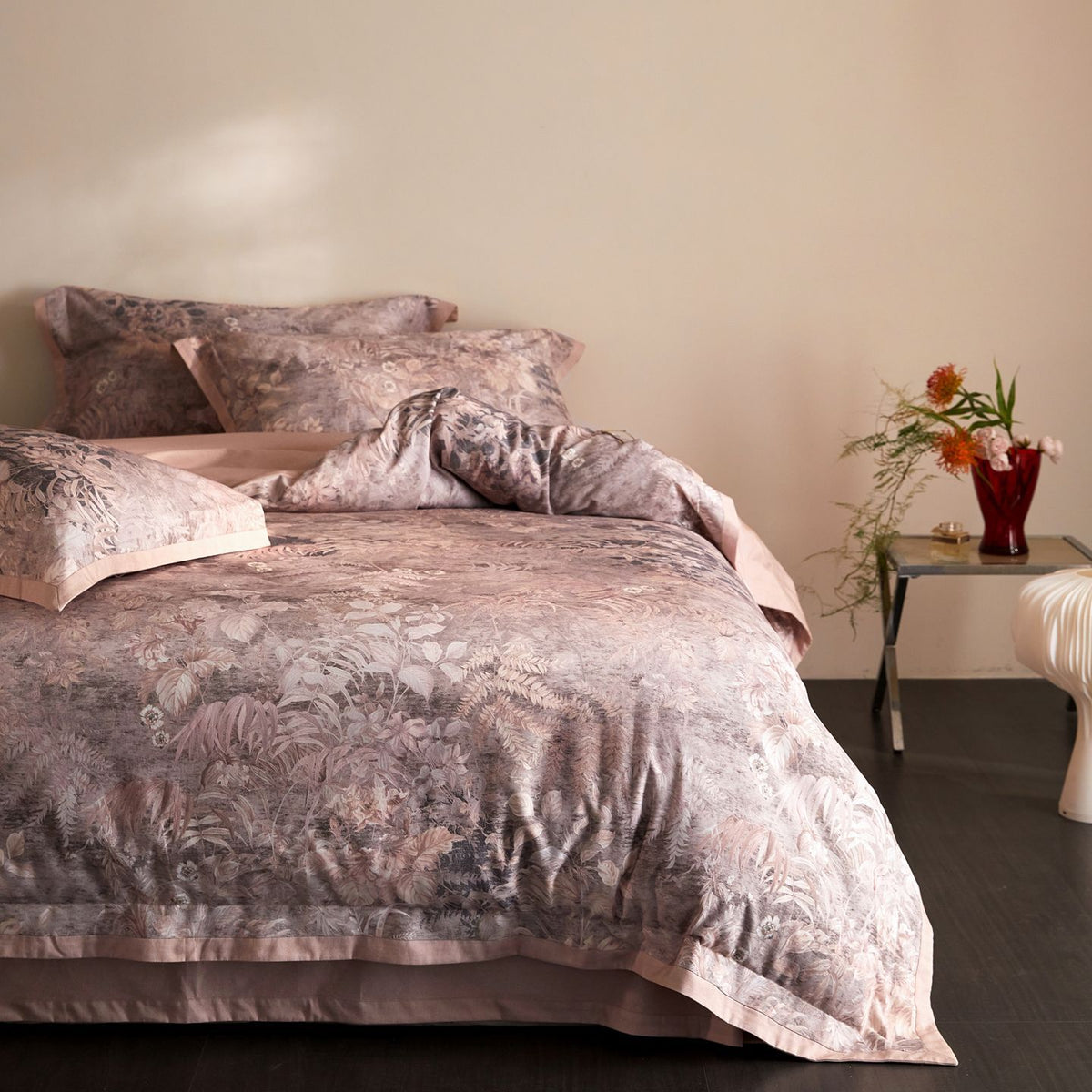 Decorative Botanical Patterned Luxurious Duvet Cover Set Homeandso