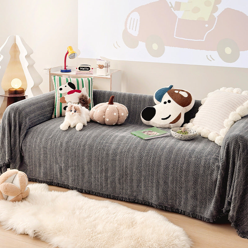 Dog Pattern Cozy Throw Blanket
