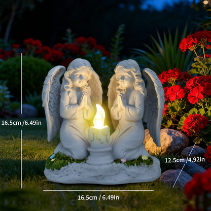 Decorative Angel Figurine with LED Light Homeandso