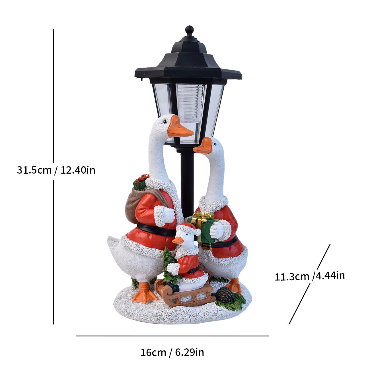 Holiday Decorative Goose Lantern Homeandso