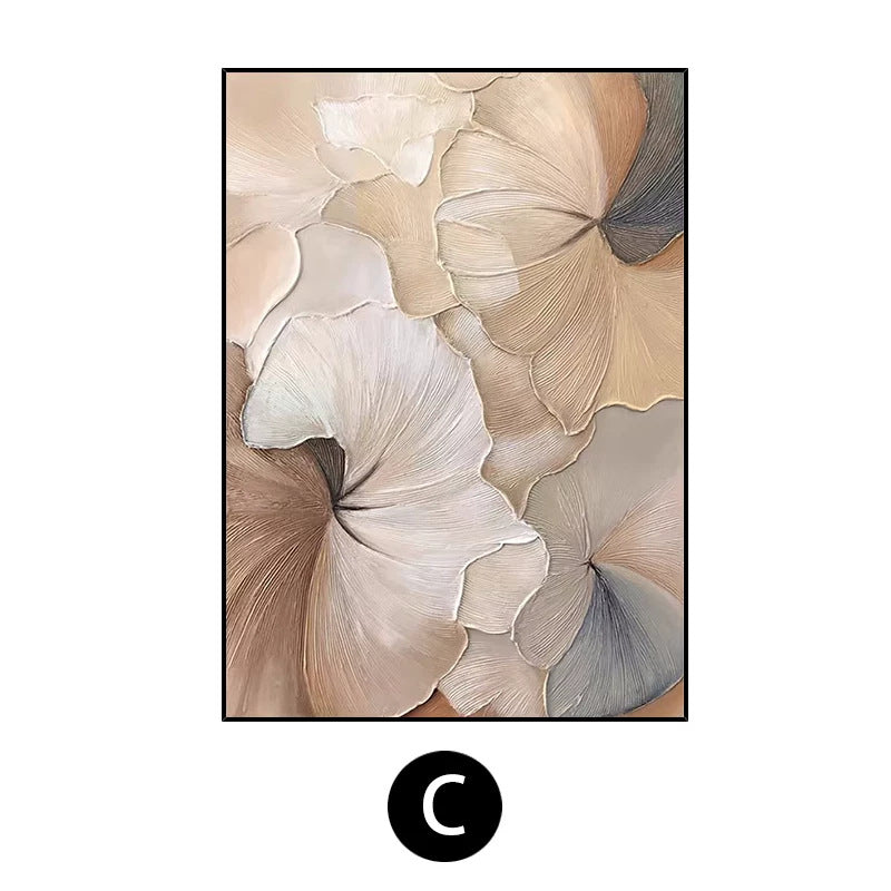 Floral Embossed Canvas Wall Art Homeandso