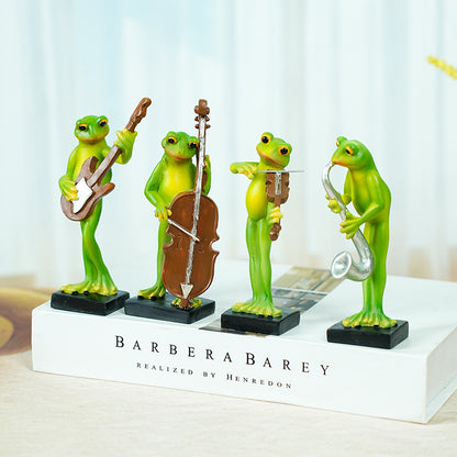 Playful Frog Figurine Homeandso