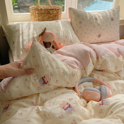 Playful Cartoon Duvet Cover Set Homeandso