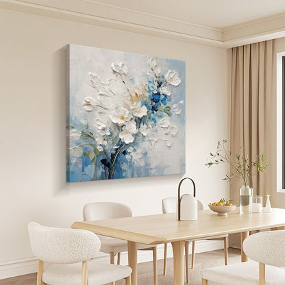 Textured Floral Canvas Wall Art Homeandso