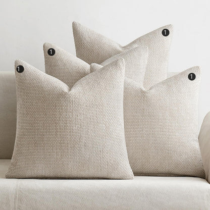 Textured Multi-Color Decorative Pillow