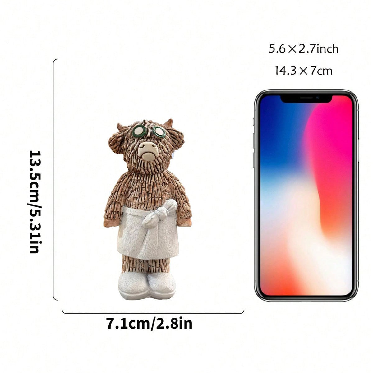 Playful Chef Cow Figurine Homeandso