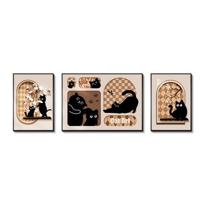 Artistic Cat-Themed Wall Décor Homeandso