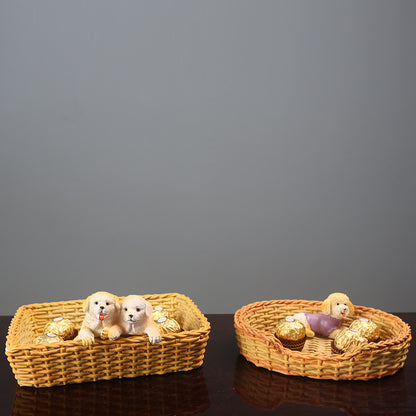 Decorative Dog Figurine Set Homeandso