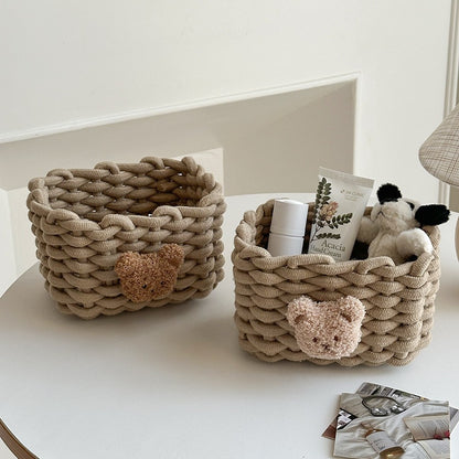 Cozy Decorative Knitted Storage Basket