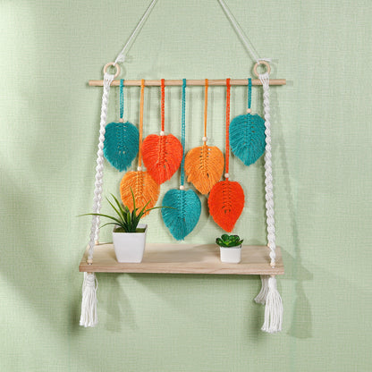 Leaf Motif Macrame Wall Hanging Homeandso