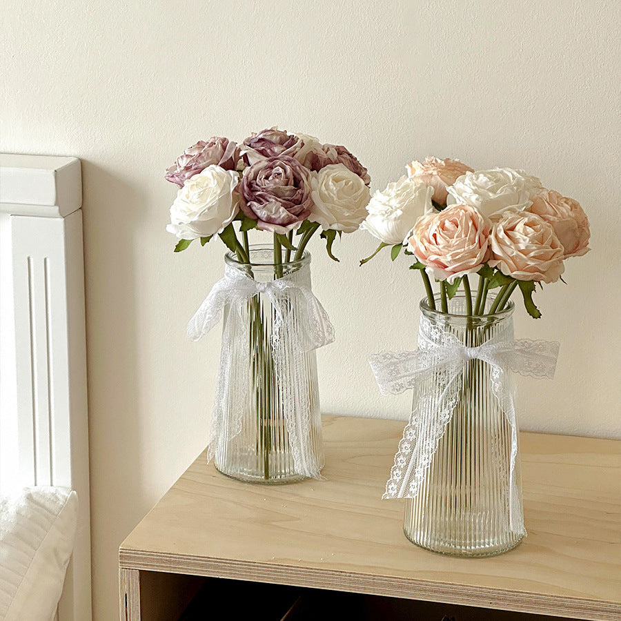 Lifelike Faux Floral Rose Bouquet