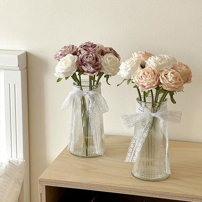 Lifelike Faux Floral Rose Bouquet