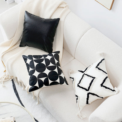 Geometric Patterned Decorative Throw Pillow