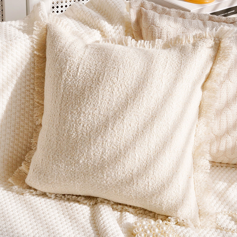 Decorative Croissant-Themed Pillow