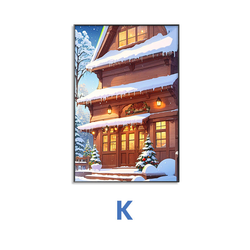 Winter Wonderland Scene Framed Wall Art Homeandso