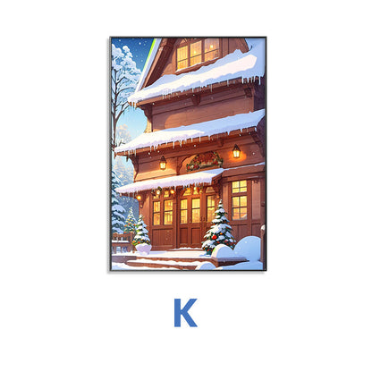 Winter Wonderland Scene Framed Wall Art Homeandso