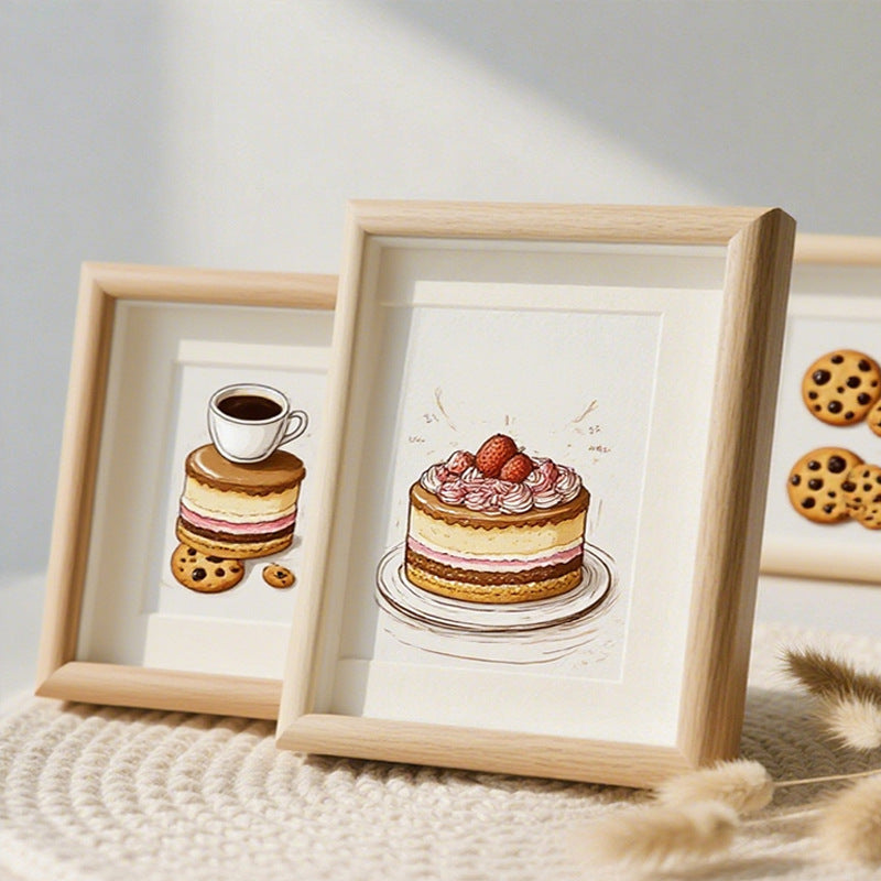 Decorative Cake Illustration Frame